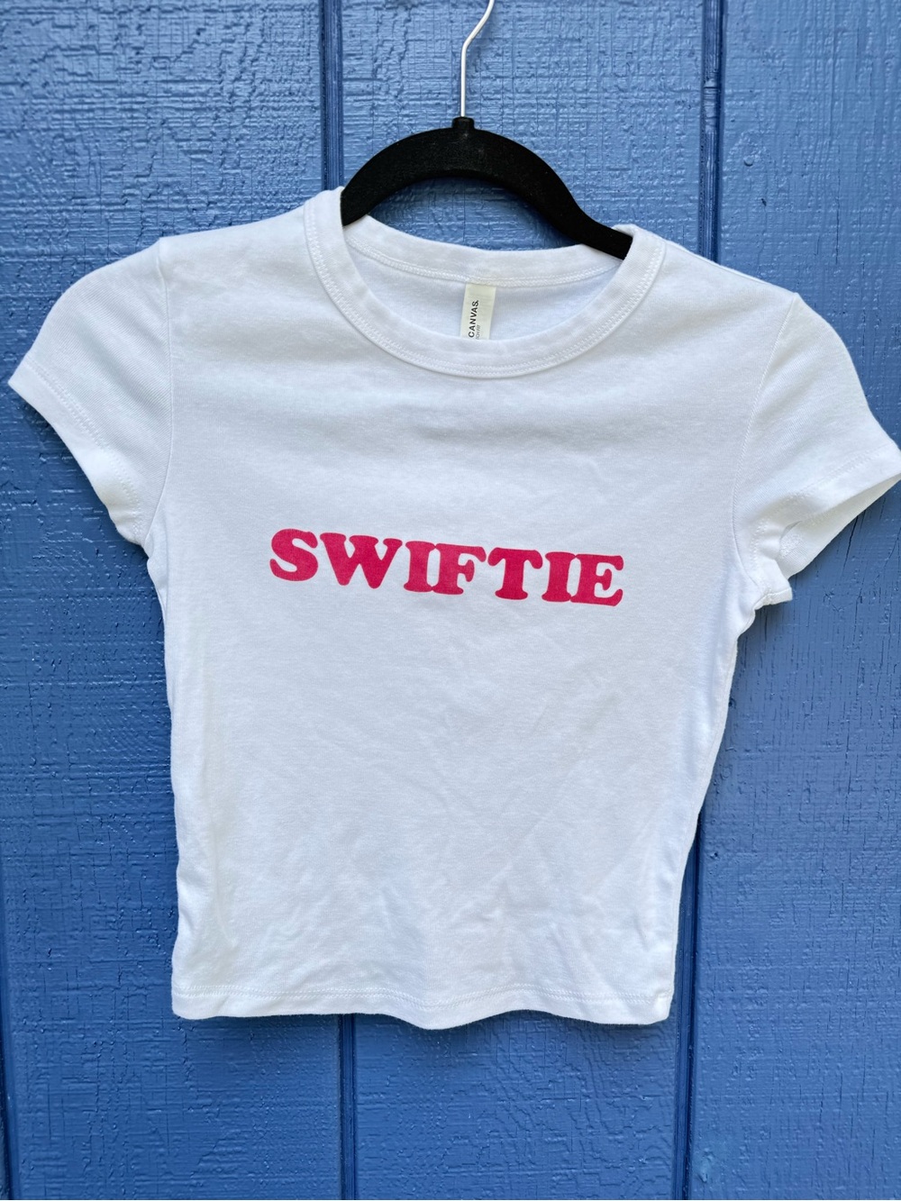 Swiftie Bella Canvas White Baby Crewneck Tee